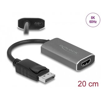 DeLOCK Delock Active DisplayPort 1.4 to HDMI Adapter 8K with HDR function