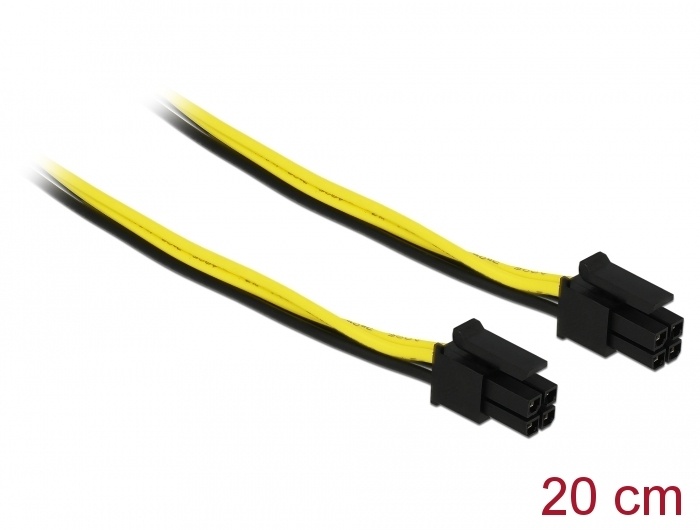 DeLOCK 85372. Lengte snoer: 0,2 m, Aansluiting 1: Micro-Fit 3.0 4-pin, Aansluiting 2: Micro-Fit 3.0 4-pin. Type verpakking: Polybag