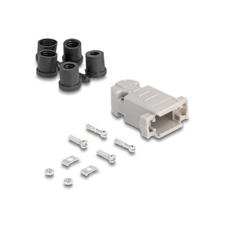 DeLOCK Delock D-Sub Housing for 9 pin male / female with rubber seals