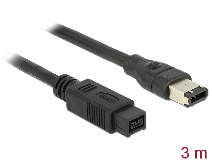 DeLOCK FireWire A/B, 3.0m. Kleur van het product: Grijs