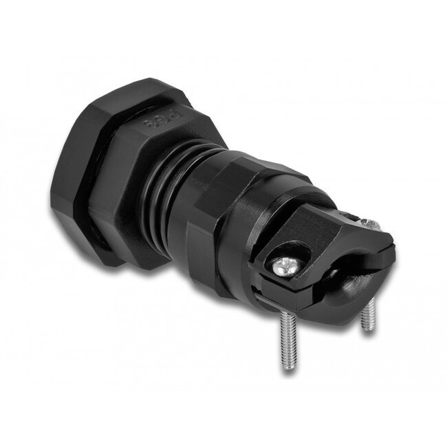 Delock Cable Gland PG9 with strain relief and bending protection black