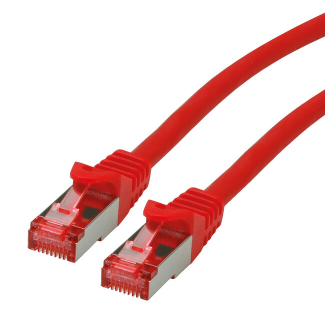 ROLINE patchkabel Cat.6 S/FTP (PiMF), componentniveau, LSOH, rood, 1,5 m