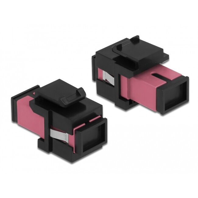 Delock Keystone Module SC Simplex female to SC Simplex female violet / black