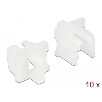 DeLOCK Delock Dust Cover for RJ11 jack with grip 10 pieces white