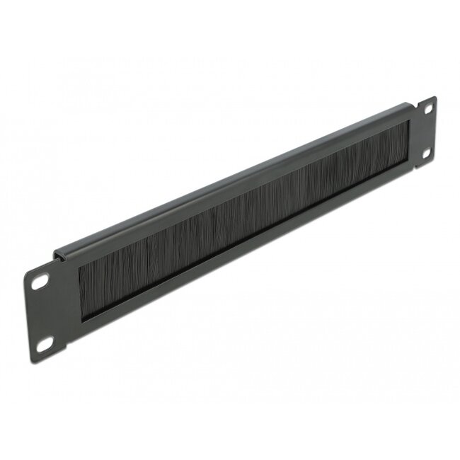 Delock 19″ Cable Management Brush Strip 1U black