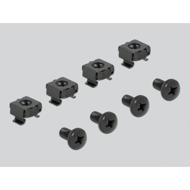 Delock 19″ Cable Management Brush Strip 1U black