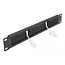Delock 19″ Cable Management Brush Strip 1U black