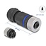 Delock M12 Connector A-coded 4 pin female for mounting with screw connection