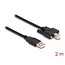 Delock Cable USB 2.0 Type-A male to Type-B male with screws 2 m