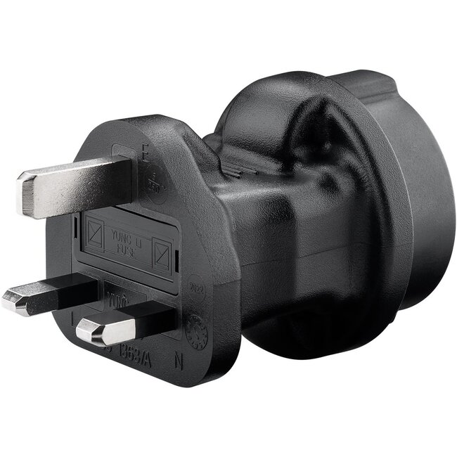 Goobay Mains Adapter UK, Black