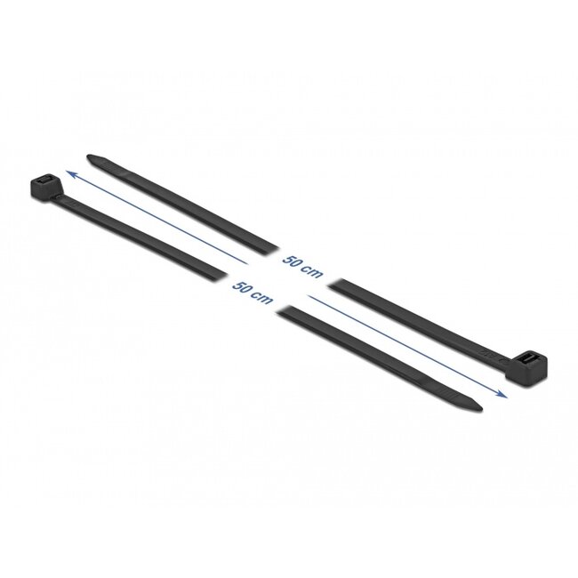 Delock Cable Ties L 500 x W 8.8 mm 10 pieces black