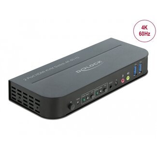 DeLOCK Delock HDMI KVM Switch 4K 60 Hz with USB 3.0 and Audio