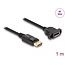 Delock DisplayPort 1.4 Cable 8K 30 Hz male to female 1 m panel-mount black