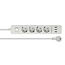 Delock Extension Socket 4-way with Surge Protection and USB charger white