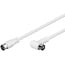 Goobay Angled SAT Antenna Cable (80 dB), Double Shielded 3.5 m