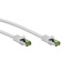 Goobay GHMT-certified CAT 8.1 S/FTP Patch Cord, AWG 26, white 1 m