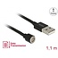 Delock Magnetic USB Data and Charging Cable black 1.1 m