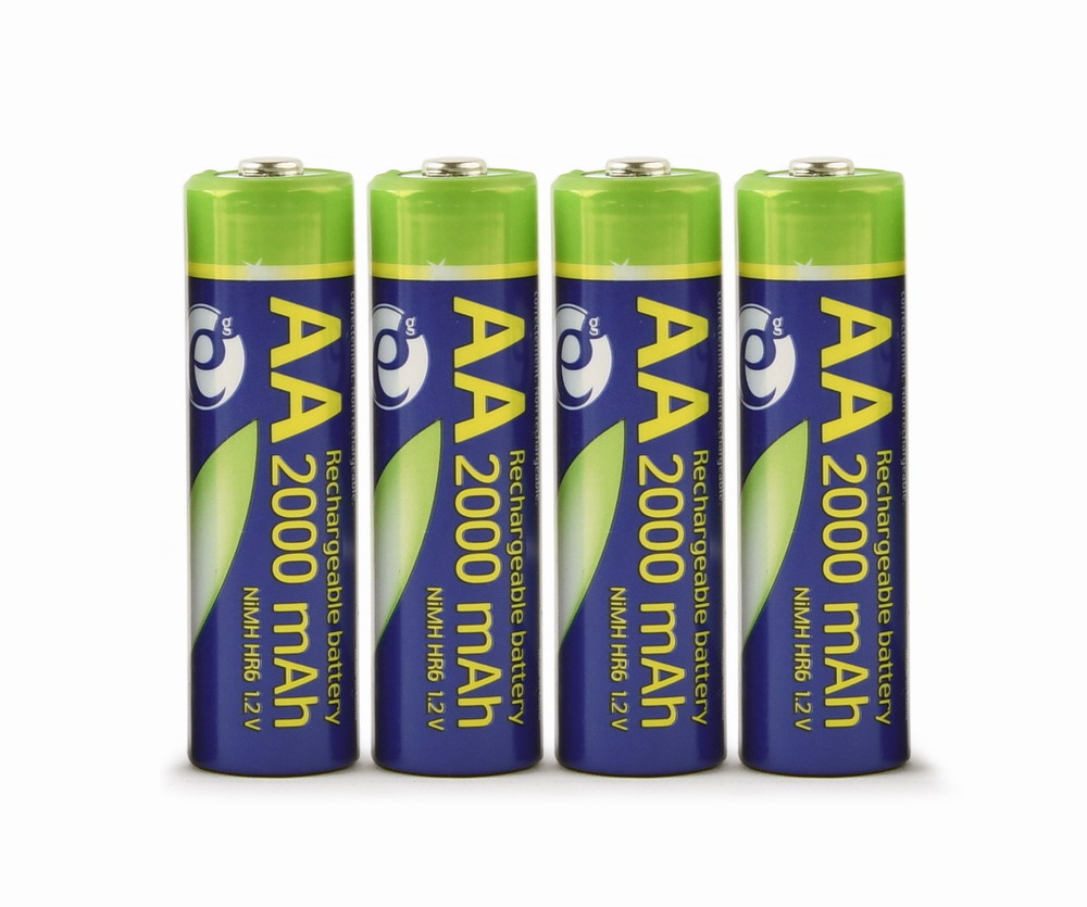 Oplaadbare Ni-MH AA batterijen "ready-to-use", 2000 mAh, 4 stuks