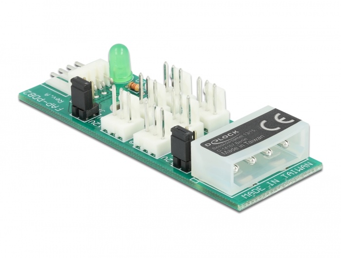 DeLOCK 25218 Distribution Board 6x fan 5V/12V
