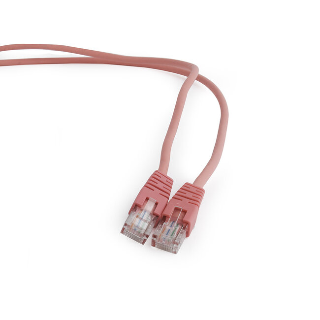 UTP Cat5E patchkabel, 0.5 m, roze