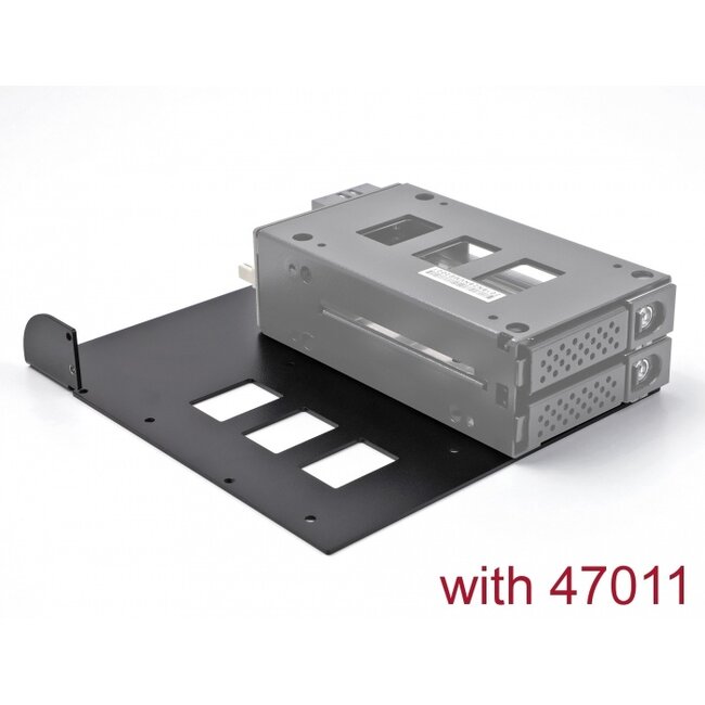 5.25″ Metal Installation Frame for 2 x Delock Mobile Rack 47011 / 47005