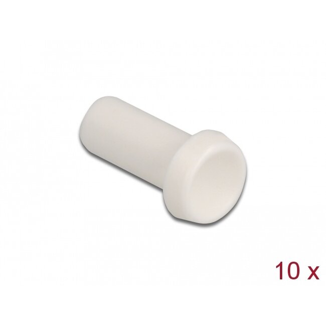 Delock Fiber optic dust cap for connector with 2.50 mm ferrule 10 pieces white