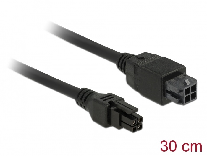 DeLOCK 85377. Snoerlengte: 0,3 m, Aansluiting 1: Micro-Fit 3.0 4-pin, Aansluiting 2: Micro-Fit 3.0 4-pin. Type verpakking: Polybag