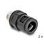 Delock Conduit Fitting with brass external thread M16 black 2 pieces