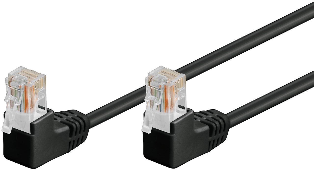 CAT5E Netwerkkabel - RJ45 - zwart - 1 m