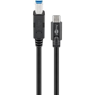 Goobay Goobay USB 3.0 Cable (USB-C™ to B), Black 1 m