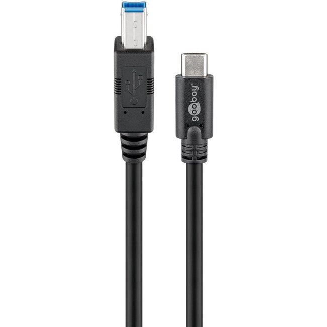 Goobay USB 3.0 Cable (USB-C™ to B), Black 1 m