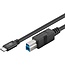 Goobay USB 3.0 Cable (USB-C™ to B), Black 1 m