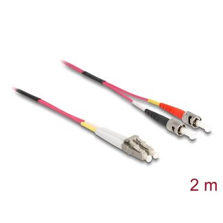 DeLOCK Delock Cable Optical Fibre LC > ST Multi-mode OM4 2 m
