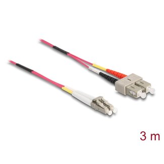 DeLOCK Delock Cable Optical Fibre LC > SC Multi-mode OM4 3 m