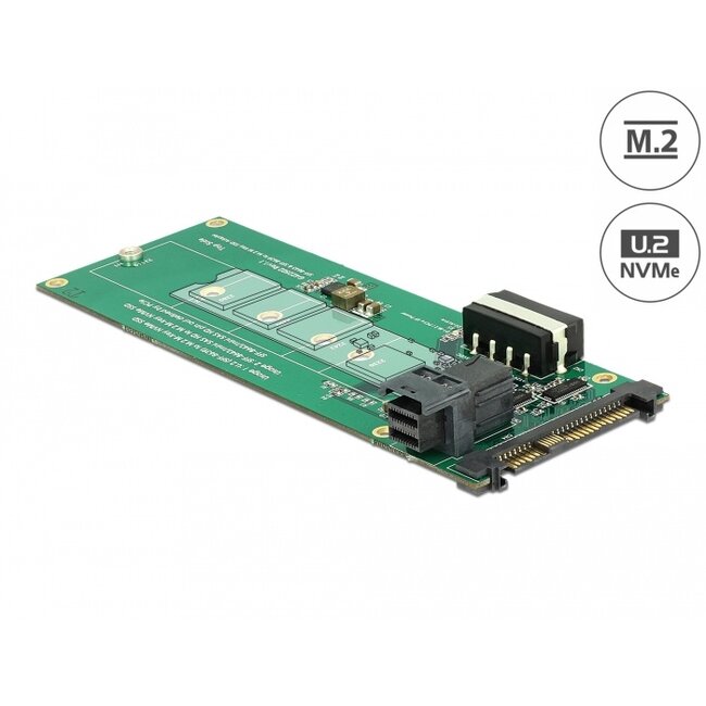 Delock Converter U.2 SFF-8639 / SFF-8643 NVMe > 1 x M.2 Key M