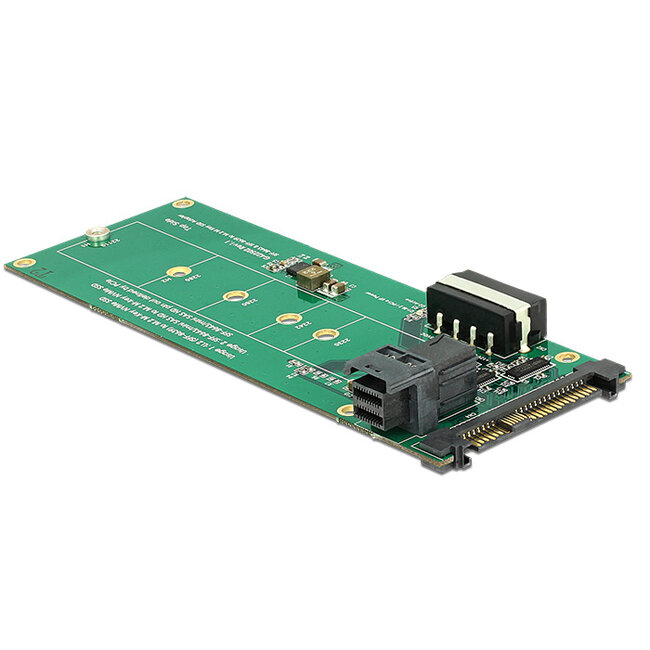 Delock Converter U.2 SFF-8639 / SFF-8643 NVMe > 1 x M.2 Key M