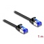 Delock RJ45 Flat Patch Cable plug to plug Cat.6A flexible 1 m black