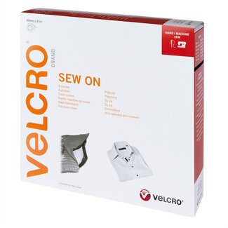 Velcro VELCRO® klittenband om te naaien met haken en lussen 20 mm x 5 m wit