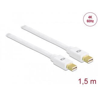 DeLOCK Delock Cable Mini DisplayPort 1.2 male > Mini DisplayPort male 4K 60 Hz 1.5 m