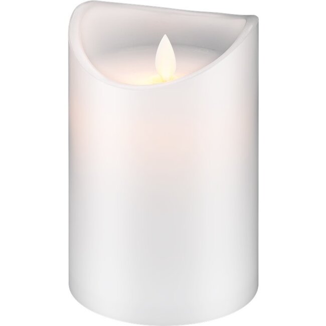 Goobay LED Real Wax Candle, White, 10 x 15 cm