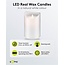 Goobay LED Real Wax Candle, White, 10 x 15 cm