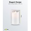 Goobay LED Real Wax Candle, White, 10 x 15 cm