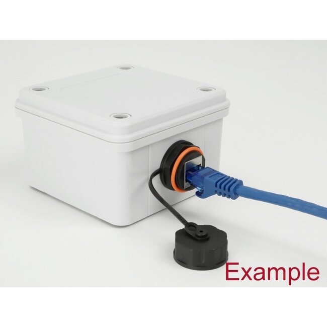 Delock Installation Housing IP65 waterproof 130 x 80 x 70 mm grey