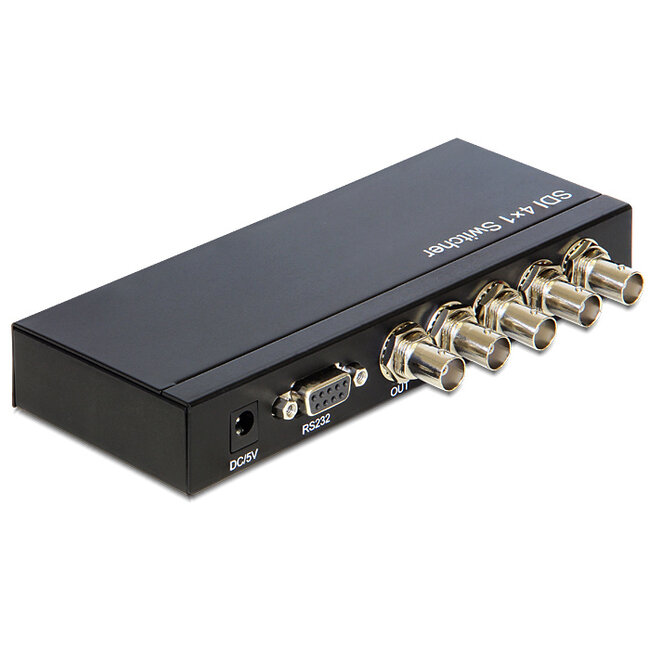 Delock 3G-SDI Switch 4 in > 1 out