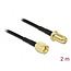 Delock Antenna Cable RP-SMA plug to RP-SMA jack LMR/CFD100 2 m low loss