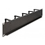 Delock 19″ Cable Management Routing Panel with 10 plastic hooks 2U black