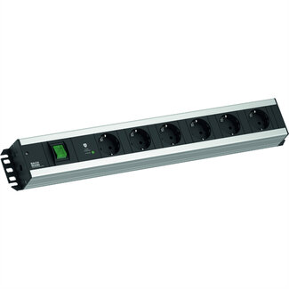 Bachmann BACHMANN stekkerdoos 6xCEE7/3 1xSPD-Plus 1xschakelaar 2,0m