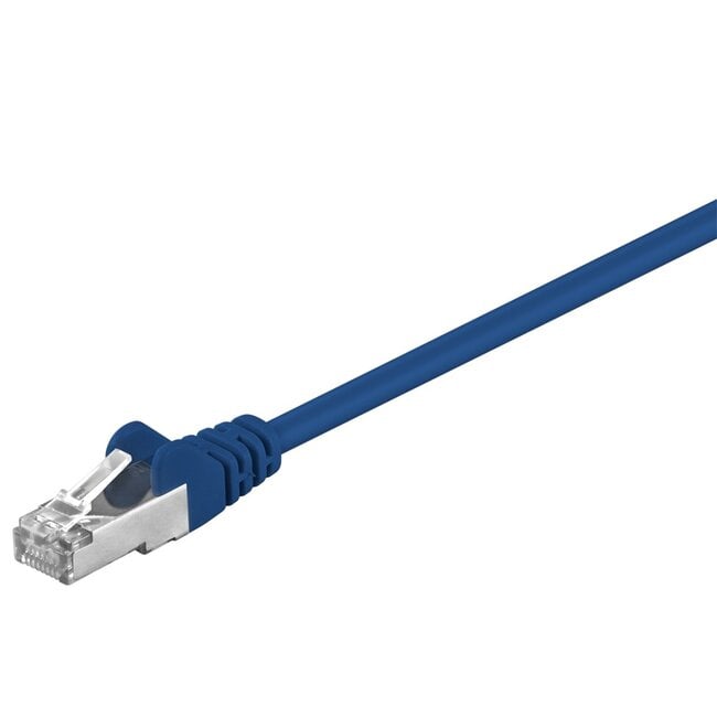 Goobay CAT 5e Patch Cable, SF/UTP, blue 1 m