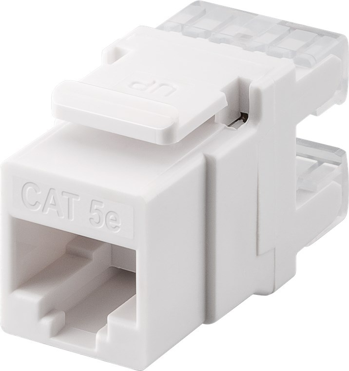 Goobay Keystone Cat5 UTP LSA. Kleur van het product: Wit