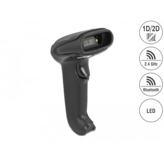 DeLOCK Delock Barcode Scanner 1D and 2D for 2.4 GHz, Bluetooth or USB
